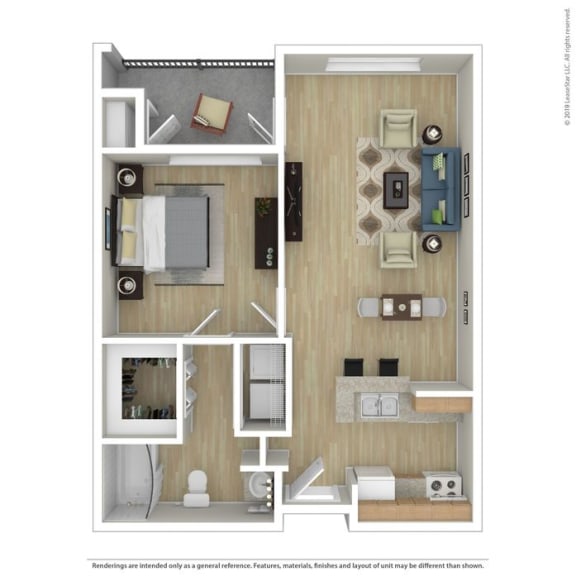 Senior 55+ Apartments Floor Plans of Villas of Park Grove Katy, TX